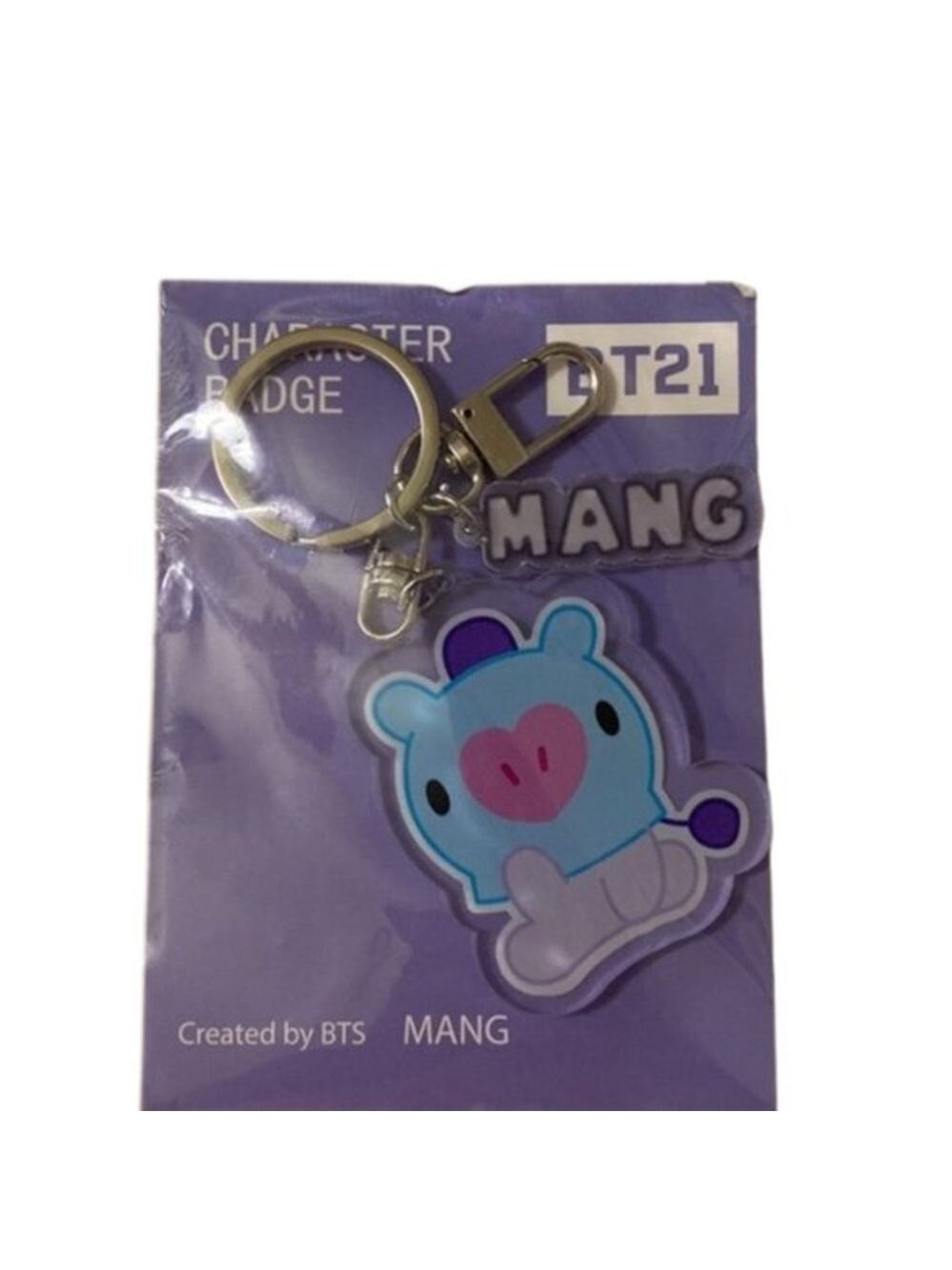 BTS‎ 21 BT21 BTS21 "MANG" blue Keychain Bag Charm. Trending Accessories